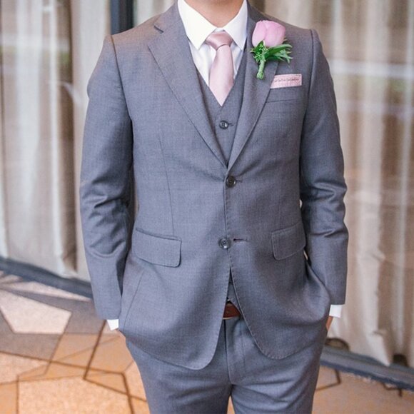 Custom 3-Piece Grey Suit by Modello Bespoke – Lazori Collection - Picture 8 of 12